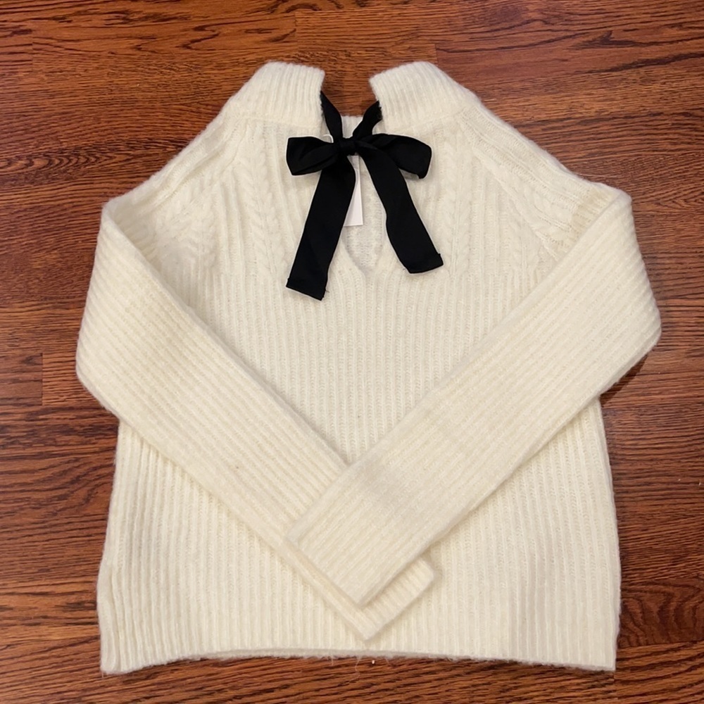 Ae:  NWT FRNCH Paris Ribbed Knit Pullover Sweater Women S/M